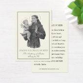 St. Anthony Gebed voor gemoedsrust & hart Visitekaartje (Bureau)