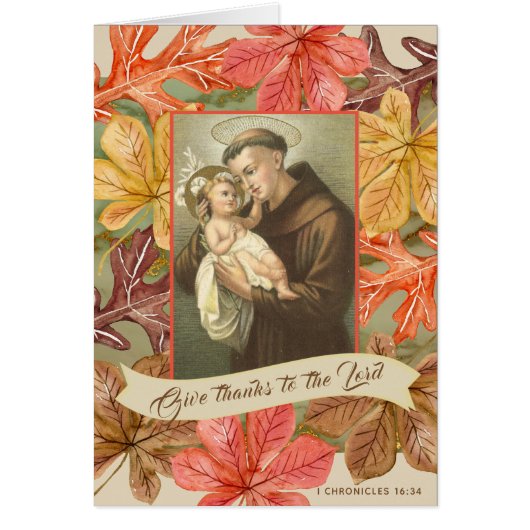 St. Anthony Jesus Thanksgiving citeert najaars bla (Voorkant)
