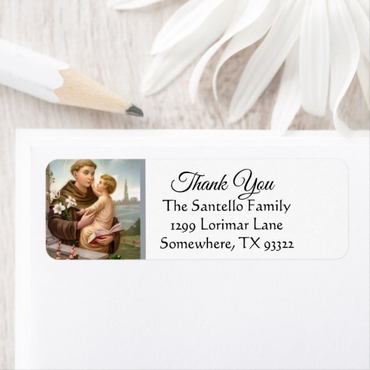 St. Anthony Jezus Dank u Etiket (Insitu)