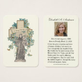 ST. ANTHONY-katholieke Kaart van begrafenisgebed (Voorkant /achterkant)