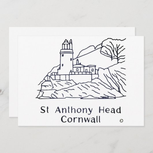 St Anthony Lighthouse card Bedankkaart (Voorkant / Achterkant)
