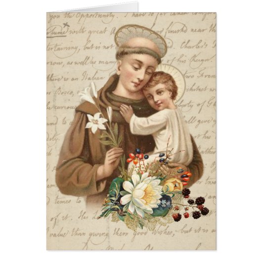St. Anthony met Baby Jesus Prayer  (Voorkant)