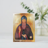 St. Anthony of Dymsk, Novgorod Icon Briefkaart (Staand voorkant)