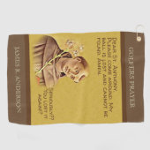 St. Anthony Patron Saint Lost Golf Balls Humoureus Golfhanddoek (Horizontaal)