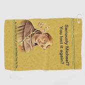 St. Anthony Patron Saint Lost Golf Balls Humoureus Golfhanddoek (Horizontaal)