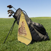 St. Anthony Patron Saint Lost Golf Balls Humoureus Golfhanddoek (Groen)