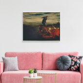 St. Anthony Preaching to the Fish, c.1580 Canvas Afdruk (Insitu (Woonkamer))