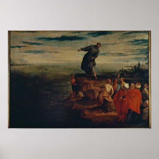 St. Anthony Preaching to the Fish, c.1580 Poster (Voorkant)
