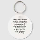 St. Anthony Quote Sleutelhanger (Voorkant)