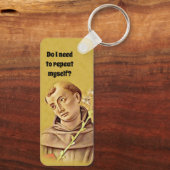 St. Anthony Religieuze katholieke Funny Sleutelhan Sleutelhanger (Achterkant)
