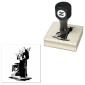 St. Anthony van de Baby van Padua Jesus Religious Rubberstempel (Gestempeld)