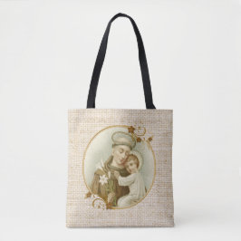 St. Anthony van de Religieuze Jezus van Padua Tote Bag