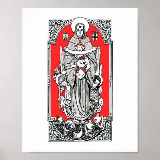 St. Anthony van Padua 8 x 10 inch afdrukken Poster (Voorkant)