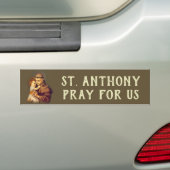 St. Anthony van Padua Baby Jesus Bumpersticker (Op auto)
