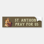 St. Anthony van Padua Baby Jesus Bumpersticker (Voorkant)