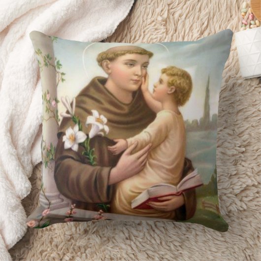 St. Anthony van Padua Baby Jesus Kussen (Deken)