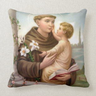 St. Anthony van Padua Baby Jesus Kussen