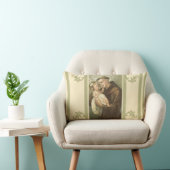 St. Anthony van Padua & Baby Jesus Kussen (Stoel)