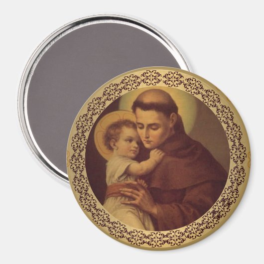 St. Anthony van Padua Baby Jesus Magneet (Voorkant / Achterkant)