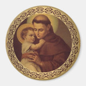 St. Anthony van Padua Baby Jesus Magneet (Voorkant)