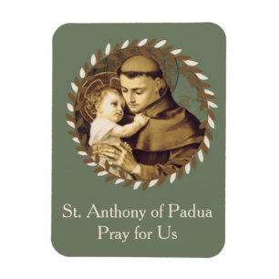 St. Anthony van Padua Baby Jesus Magneet