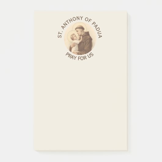 St. Anthony van Padua Baby Jesus Post-it® Notes (Voorkant)