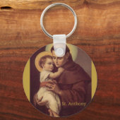 St. Anthony van Padua Baby Jesus Sleutelhanger (Voorkant)