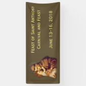 St. Anthony van Padua Baby Jesus Spandoek (Verticaal)