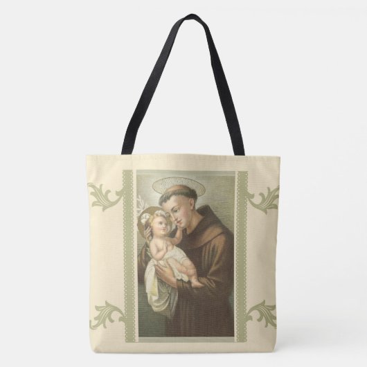 St. Anthony van Padua Baby Jesus Tote Bag (Voorkant)