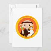 St. Anthony van Padua Briefkaart (Voorkant / Achterkant)