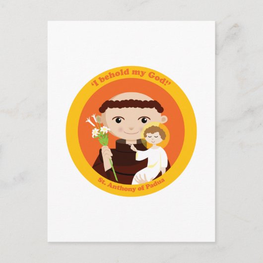 St. Anthony van Padua Briefkaart (Voorkant)
