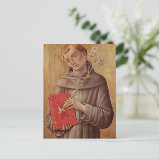 St. Anthony van Padua Briefkaart (Staand voorkant)