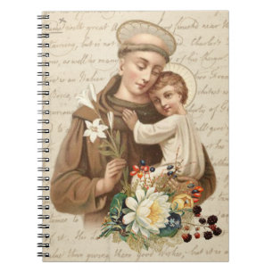 St. Anthony van Padua & Child Jesus Religious Notitieboek
