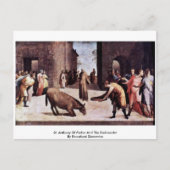 St. Anthony van Padua en de Eselwunder Briefkaart (Voorkant)