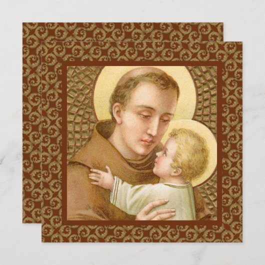 St. Anthony van Padua en het Christelijke Kind (JM (Voorkant / Achterkant)