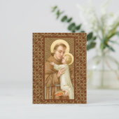 St. Anthony van Padua en het Christelijke Kind (JM Briefkaart (Staand voorkant)