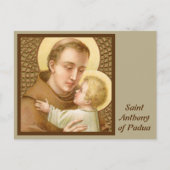 St. Anthony van Padua en het Christelijke Kind (JM Briefkaart (Voorkant)