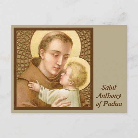 St. Anthony van Padua en het Christelijke Kind (JM Briefkaart (Voorkant)