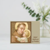 St. Anthony van Padua en het Christelijke Kind (JM Briefkaart (Staand voorkant)
