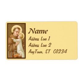 St. Anthony van Padua en het Christelijke Kind (JM Etiket