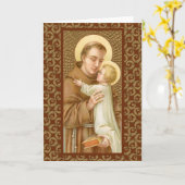 St. Anthony van Padua en het Christelijke Kind (JM Kaart (Gele Bloem)