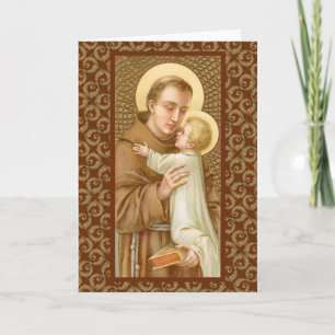 St. Anthony van Padua en het Christelijke Kind (JM Kaart