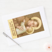 St. Anthony van Padua en het Christelijke Kind (JM Rechthoekige Sticker (Envelop)