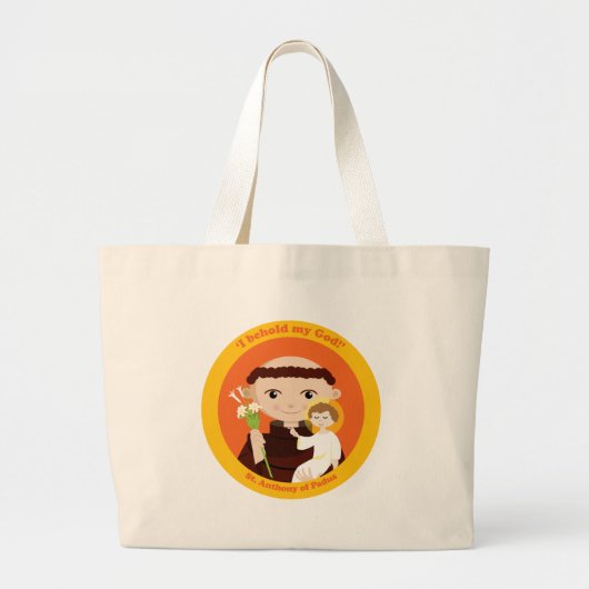 St. Anthony van Padua Grote Tote Bag (Voorkant)