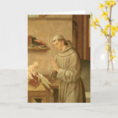 St Anthony van Padua Kaart (Gele Bloem)