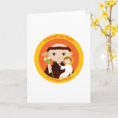 St. Anthony van Padua Kaart (Gele Bloem)