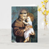 ST. ANTHONY VAN PADUA KAART (Gele Bloem)