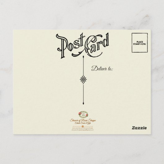 St. Anthony van Padua met Baby Jesus Briefkaart (Achterkant)