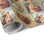 St. Anthony van Padua met Baby Jesus Cadeaupapier (Rol Hoek)
