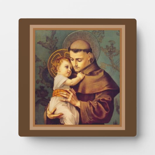 St. Anthony van Padua met Baby Jesus Fotoplaat (Voorkant)